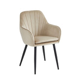 Melissa Eetkamerstoel - Beige Velvet