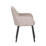 Melly Eetkamerstoel - Beige Velvet