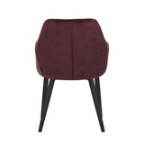 Melly Esszimmerstuhl - Bordeaux Samt
