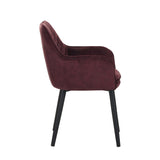 Melly Esszimmerstuhl - Bordeaux Samt