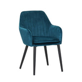 Melly Esszimmerstuhl - Petrolfarbener Samt