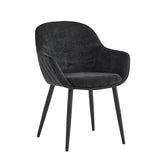Metropol Esszimmerstuhl - Schwarzes Leinen