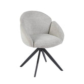 Nes Esszimmerstuhl – Ecru – Bouclé Stoff