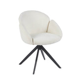 Nes Esszimmerstuhl – Taupe – Bouclé Stoff