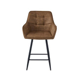 New York Bar Stool – Cognac Microfiber