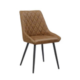 Nordi Esszimmerstuhl – Cognac – Mikrofaser