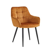 Oriana Eetkamerstoel - Okergeel Adore Velvet