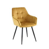 Oriana Eetkamerstoel - Okergeel Velvet