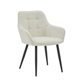 Oriana Esszimmerstuhl - Weißer Bouclé