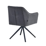 Pearl Eetkamerstoel - Antraciet Microfiber