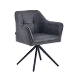 Pearl Eetkamerstoel - Antraciet Microfiber