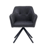 Pearl Eetkamerstoel - Antraciet Microfiber