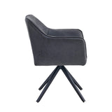 Pearl Eetkamerstoel - Antraciet Microfiber