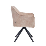 Pearl Eetkamerstoel - Beige Adore Velvet