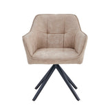Pearl Eetkamerstoel - Beige Microfiber