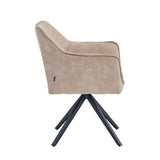 Pearl Eetkamerstoel - Beige Microfiber