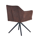 Pearl Eetkamerstoel - Bruin Microfiber