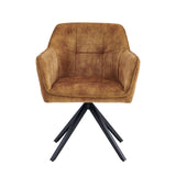 Pearl Dining Chair - Ochre Yellow Adore Velvet