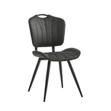 Rondo Eetkamerstoel - Antraciet Microfiber