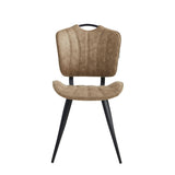 Rondo Eetkamerstoel - Beige Microfiber