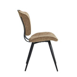 Rondo Eetkamerstoel - Beige Microfiber