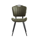 Rondo Eetkamerstoel - Groen Microfiber