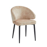Ruby Dining Chair - Beige Adore Velvet