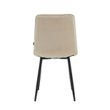 Senny Dining Chair - Beige Velvet
