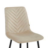 Senny Dining Chair - Beige Velvet