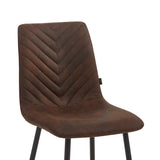 Senny Esszimmerstuhl - Braune Mikrofaser