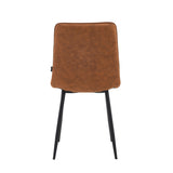 Senny Eetkamerstoel - Cognac Microfiber