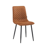 Senny Eetkamerstoel - Cognac Microfiber
