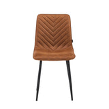 Senny Eetkamerstoel - Cognac Microfiber