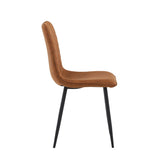 Senny Eetkamerstoel - Cognac Microfiber