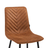 Senny Eetkamerstoel - Cognac Microfiber