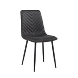 Senny Eetkamerstoel - Grijs Microfiber