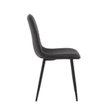 Senny Eetkamerstoel - Grijs Microfiber