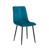 Senny Esszimmerstuhl - Petrolfarbener Samt