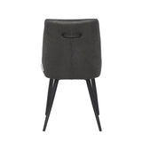 Skandi Eetkamerstoel - Antraciet Microfiber