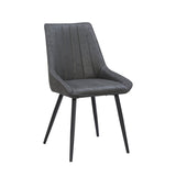 Skandi Eetkamerstoel - Antraciet Microfiber