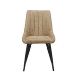 Skandi Eetkamerstoel - Beige Microfiber