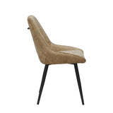 Skandi Eetkamerstoel - Beige Microfiber