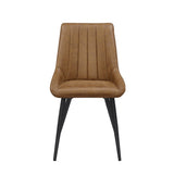 Skandi Eetkamerstoel - Cognac Microfiber