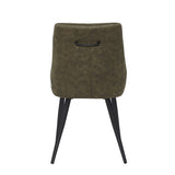 Skandi Eetkamerstoel - Groen Microfiber