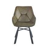 Solider Esszimmerstuhl - Grüne Mikrofaser