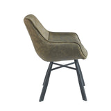 Solido Eetkamerstoel - Groen Microfiber
