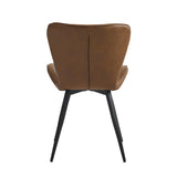 Star Eetkamerstoel - Bruin Microfiber