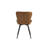 Star Eetkamerstoel - Cognac Microfiber