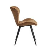 Star Eetkamerstoel - Cognac Microfiber