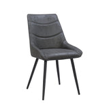 Svenski Eetkamerstoel - Antraciet Microfiber